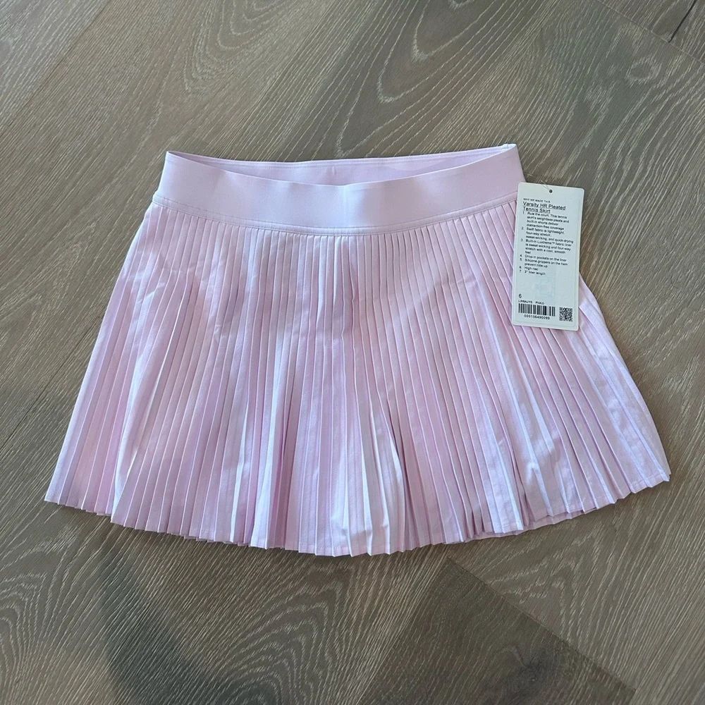LululemonโAthletica Varsity HR Pleated Pink Tennis Skirt